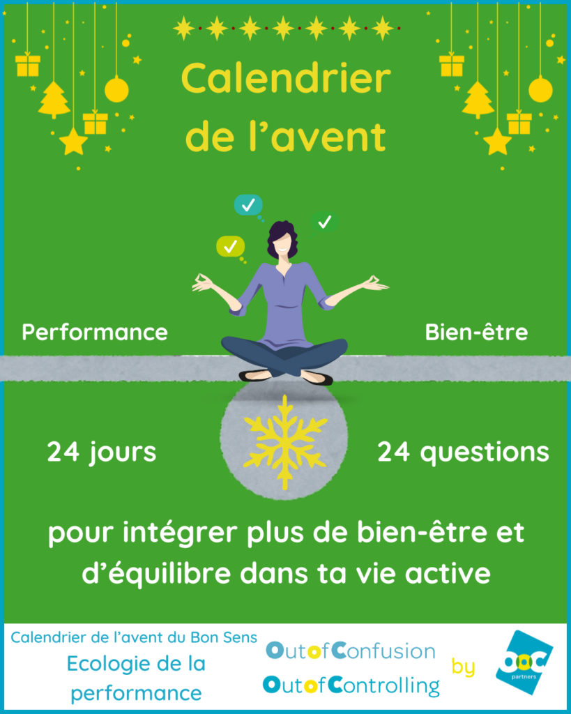 Calendrier de l'avent pour plus de bien-être et d'équilibre dans sa vie active