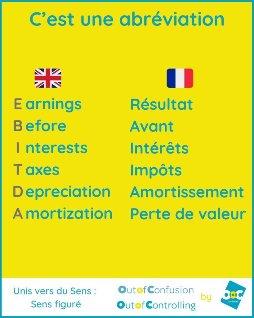 EBITDA abréviation finance